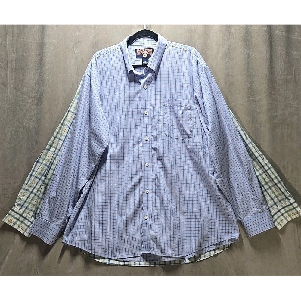 2 Duluth Trading Company‎ Mens XL Button Plaid Dress Shirts 100% Cotton